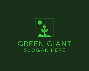 Green Plant Gardening logo design