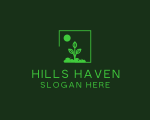 Green Plant Gardening logo design