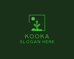 Green Plant Gardening logo design