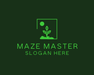 Green Plant Gardening logo design