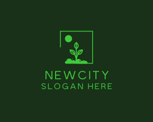 Green Plant Gardening logo design