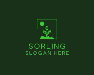 Green Plant Gardening logo design