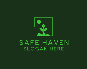 Green Plant Gardening logo design