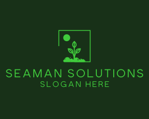 Green Plant Gardening logo design