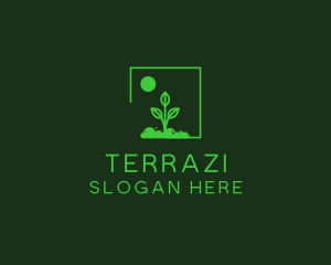 Green Plant Gardening logo design