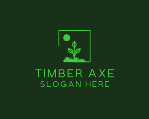 Green Plant Gardening logo design