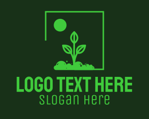 Planting - Green Plant Gardening logo design