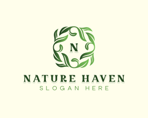 Nature Herbal Leaf logo design