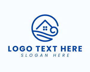 Tourism - Water Wave House logo design