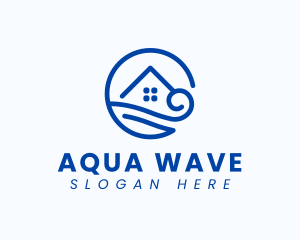 Water Wave House logo design