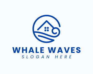 Water Wave House logo design