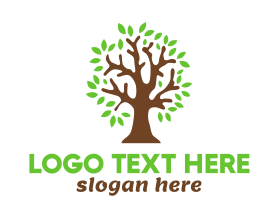 Tree - Brown Tree Nature logo design