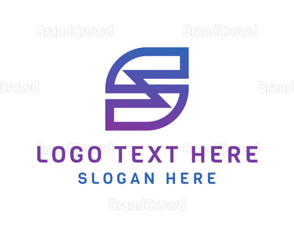 Futuristic Letter S Monogram Logo