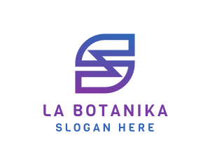 Futuristic Letter S Monogram Logo