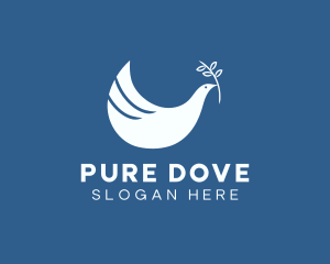 Peace Freedom Dove logo design