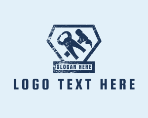 Pliers - Repairman Hammer Pliers logo design