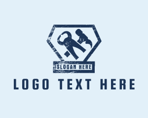 Metalwork - Repairman Hammer Pliers logo design