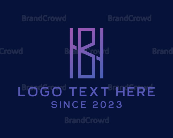 Elegant Business Brand Letter HB Logo