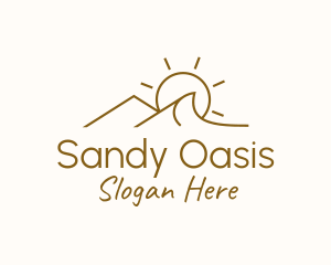 Sun Desert Dunes logo design