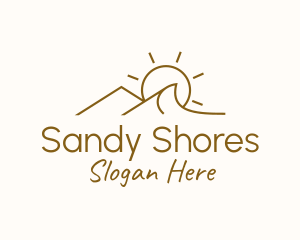 Sun Desert Dunes logo design