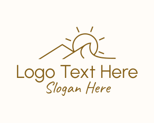 Explorer - Sun Desert Dunes logo design