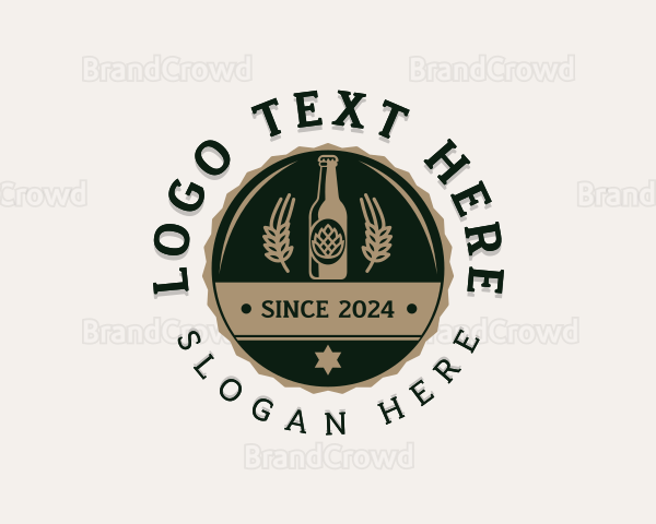 Liquor Beer Pub Logo