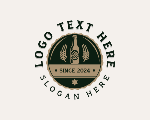 Bottle - Liquor Beer Pub logo design