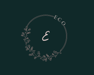 Florist Wedding Wreath Logo