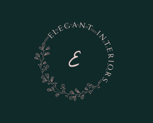 Florist Wedding Wreath logo design