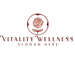 Elegant Rose Wellness logo design