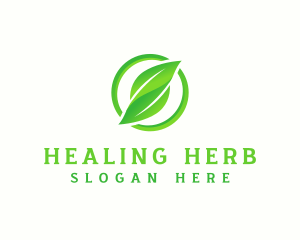 Leaf Natural Herb logo design