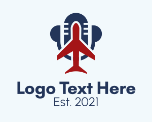 Travel - Aviation Travel Podcast logo design