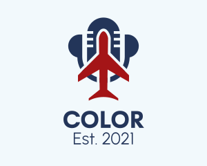 Pilot School - Aviation Travel Podcast logo design