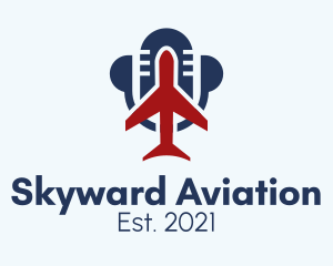 Aviation Travel Podcast  logo design