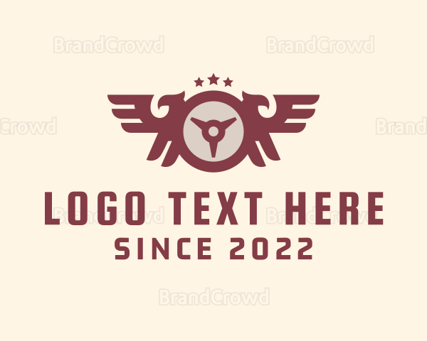 Barbell Eagle Wings Logo