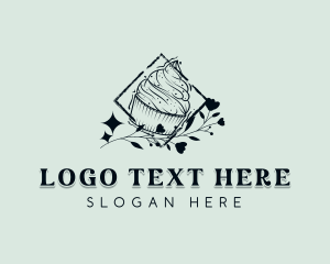 Vintage - Premium Bakery Cupcake logo design