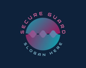 Digital Sound Audio Wave  Logo