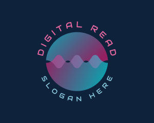 Digital Sound Audio Wave  logo design