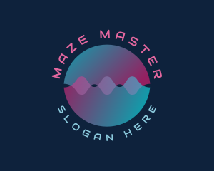 Digital Sound Audio Wave  logo design