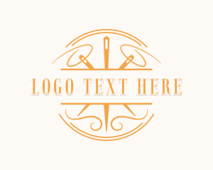 Needle - Sew Needlecraft Dressmaker logo design