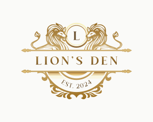 Royal Lion Crest logo design