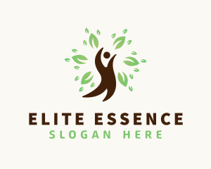 Environmental - Eco Tree Leaf Human logo design