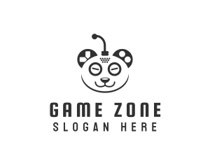 Game Controller Panda logo design