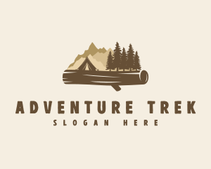 Backpacker - Adventure Wood Forest logo design