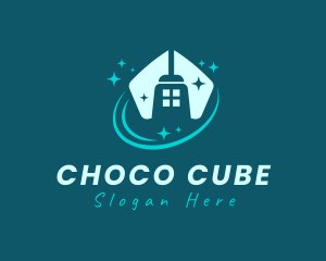 Cleaning - Broom House Cleaning logo design