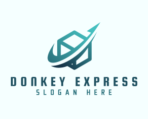 Express Arrow Box logo design
