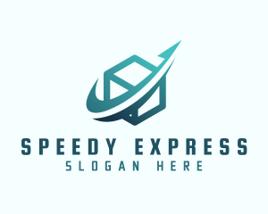 Express Arrow Box logo design