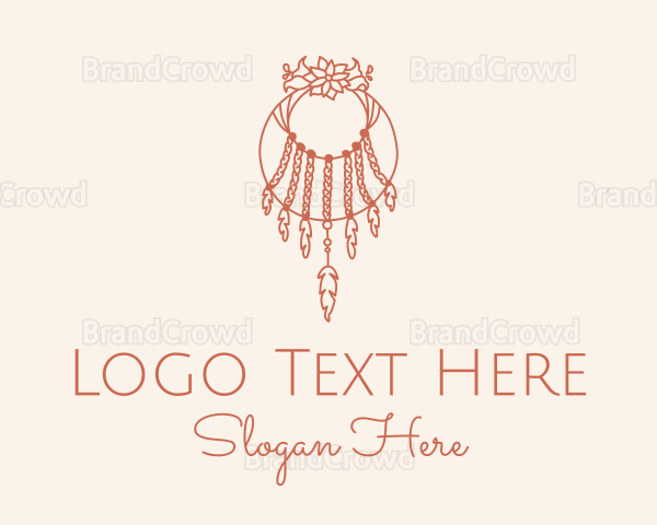 Floral Hanging Boho Decor Logo