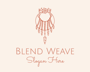 Floral Hanging Boho Decor logo design