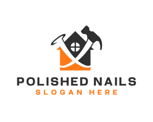 Hammer Nail Construction logo design